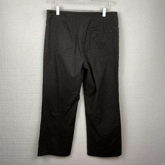 Eileen Fisher Pants S Brown Organic Cotton Cropped - Picture 4 of 7